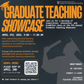 Graduate Teaching Showcase Flyer rsvp